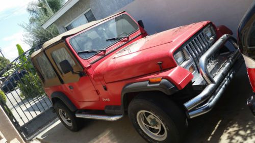 1993 jeep wrangler s sport utility 2-door 2.5l