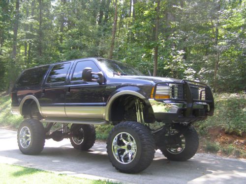 2000 ford excursion limited sport utility 4-door 6.8l lifted 4x4 ,