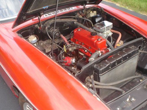 1967 Red MGB Overdrive Roadster, image 5