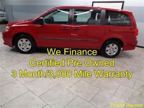 12 grand caravan se 3rd row stow n go certified warranty we finance texas