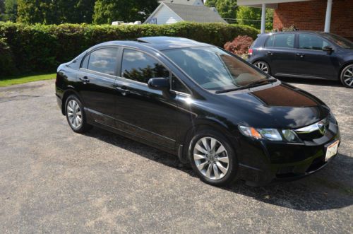 2010 Honda Civic EX Black One Owner, image 1