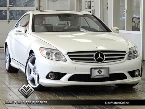 10 mercedes cl550 4-matic designo white nigh view 1-owner