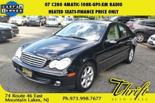 07 c280 4matic-108k-gps-xm radio-heated seats-finance  price only