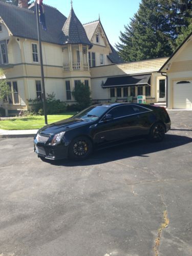 2012 cadillac cts v cts-v coupe manual 15k miles triple black recaro mint!!!