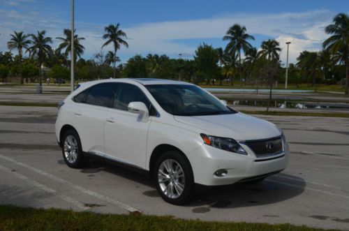 2012 lexus rx450h premium white/starfire pearl 27k clean carfax and everything