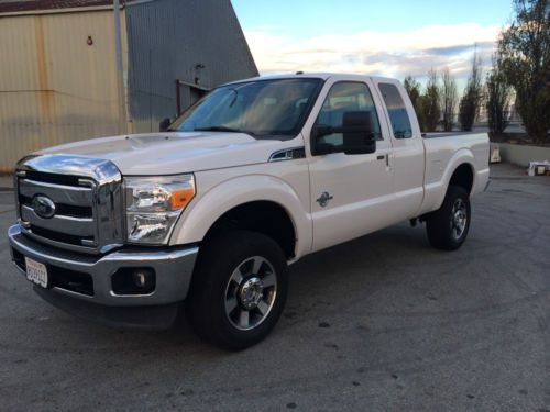 2011 ford f350 super duty lariat 4x4 supercab, diesel, 28k mi, loaded, like new