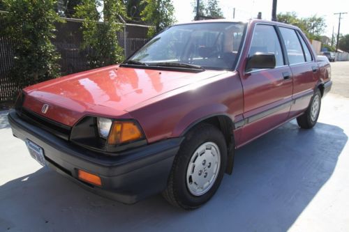 1984 honda civic sedan 68k low miles manual 4 cylinder  no reserve