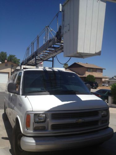 Chevy van with a lift