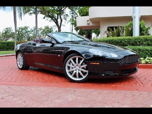 2006 aston martin db9 volante black 16k mahogany trim showroom