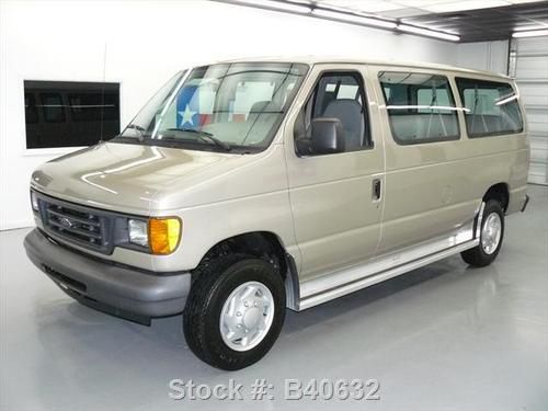 2007 ford e-350 xl 5.4l v8 12 passenger wagon only 45k texas direct auto