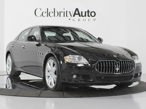 2009 maserati quattroporte s 4.7l warranty til 3/2014 13k miles nero fresh