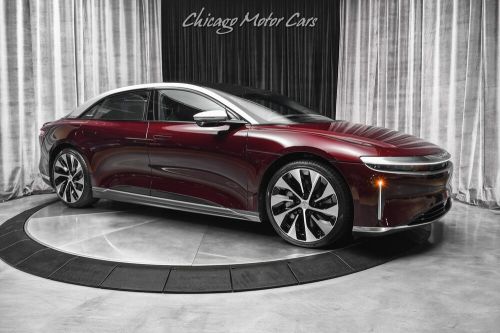 2022 lucid air grand touring ev sedan zenith red! dreamdrive pro!