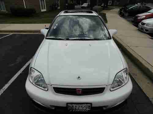 2000 Honda Civic EX Coupe 2-Door 1.6L White, US $5,500.00, image 3