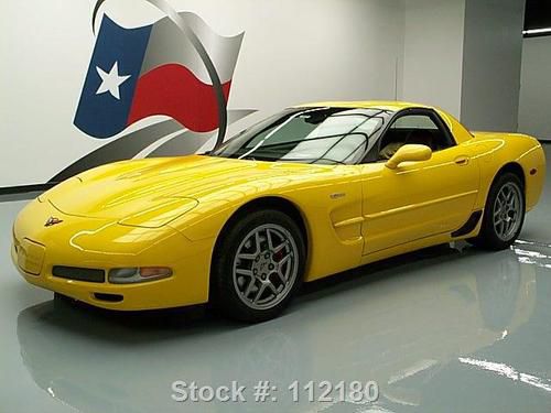 2002 chevy corvette z06 405 hp 6-speed leather hud 19k! texas direct auto