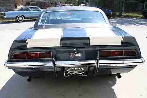 1969 Camaro Z/28 Numbers Match DZ Motor Original Dealer Invioce Protect-o-Plate, image 4