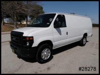 '10 v8 econoline e350 extended cargo work van - we finance!