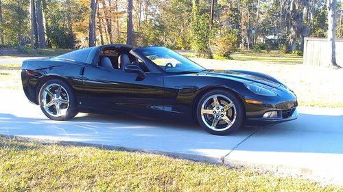 2008 chevrolet corvette ls3 coupe 6.2l leather loaded black navigation