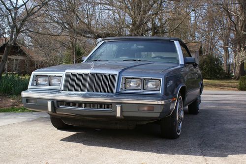 1985 chrysler lebaron mark cross convertible no reserve