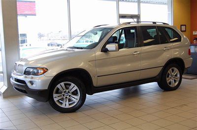 2004 bmw x5 4.4i awd silver/blk lthr navigation pdc prem/cold pkg xenon loaded!~