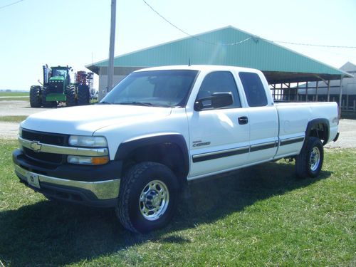 2002 chevrolet silverado 2500 hd duramax, 4x4, leather, long box