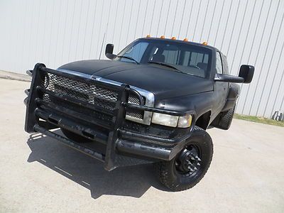 97 ram 3500 slt (12-valve) 5.9l cummins 5spd manual smoke-stack 4x4 new-tires tx