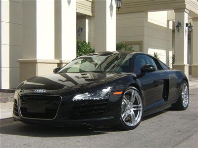 2009 audi r8 black/black 6 speed manual