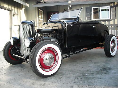 Hot rod 1930 31 ford model a roadster 1932 grille 1929 frame 1940 brakes no rat