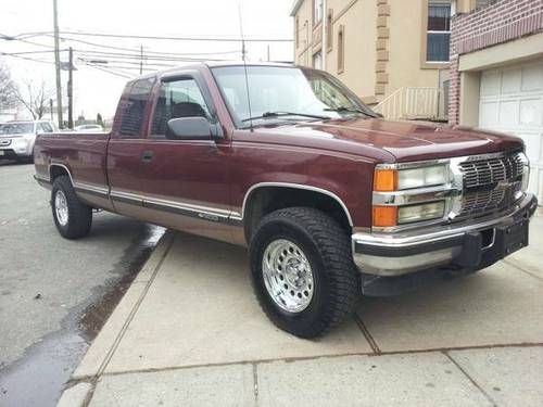 1998 4x4 chevrolet k1500 silverado extended cab pickup 2-door 6.5l 8ft long bed