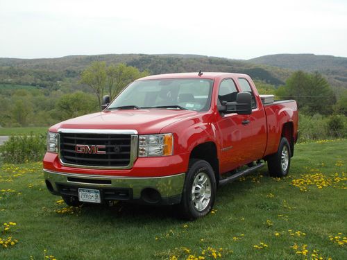 2009 gmc sierra 2500hd 4x4 extended cab pickup w/snow plow