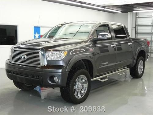 2011 toyota tundra ltd crewmax 4x4 sunroof nav 20's 44k texas direct auto