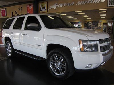 2007 chevrolet tahoe lt z71 white leather