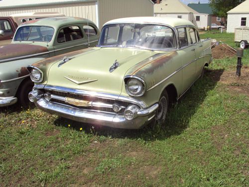 1957 chev 4dr sedan belair hot rod rat rod project car