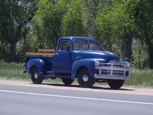 1951 **one owner** 5-window chevy 3100  **no reserve**