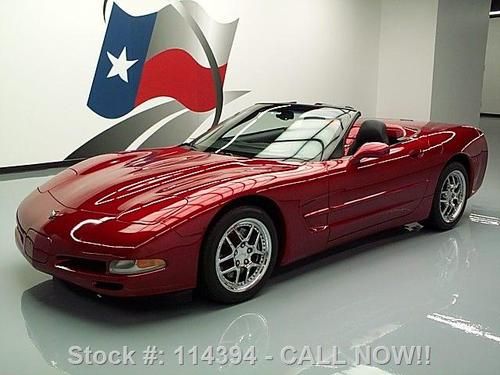 2004 chevy corvette convertible auto hud chrome wheels! texas direct auto