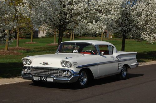 1958 chevrolet impala 2 door coupe, # matching 348 tri-power, american graffiti