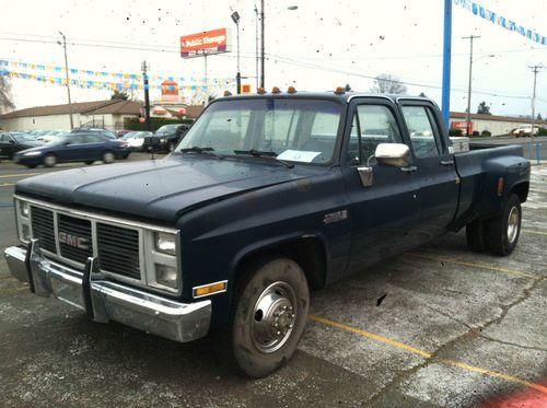 1988 gmc sierra 3500 quad cab 4dr 4x4 no reserve / nr