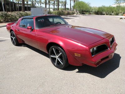 1977 pontiac firebird-350 4bbl-t top-a/c-rust free az car-cool custom-xtra clean