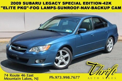 2009 subaru legacy-42k-elite pkg-fog lamps-sunroof-nav-backup cam