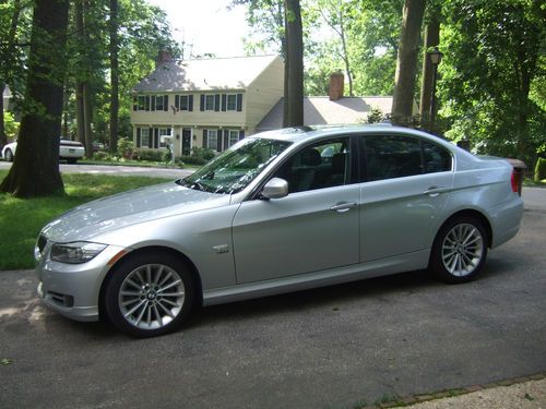 2011 bmw 335i xdr, titanium sil., 17k mi.,clean carfax, prem. &amp; cold, nav. pckg.