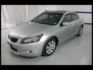 08 honda accord 4 door  v6 automatic ex-l leather sunroof we finance