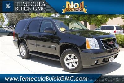 Gmc yukon slt low miles  vortec 5.3l v8 flex fuel leather carbon black metallic