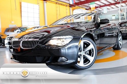 08 bmw 650i premium sport convertible 44k steptronic navigation pdc entry-drive