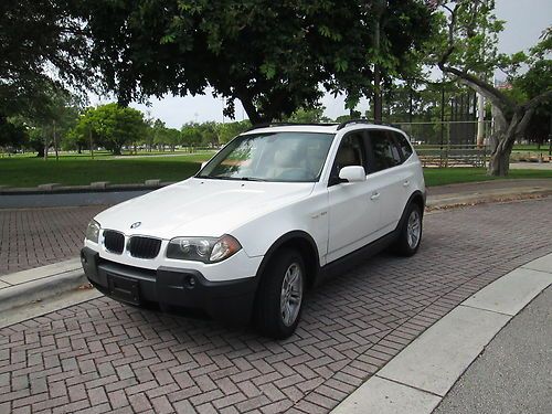 2004 bmw x3 awd 3.0i 90k one owner fla car garaged clean carfax sun roof ex cond