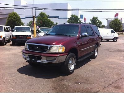 98 ford expedition xlt red ext./gray cloth int. 124k 3rd row priced *2* sell!!!!