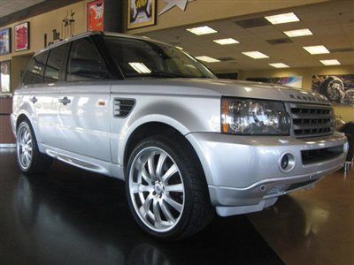 2006 land rover range rover sport silver navigation 22 inch wheels