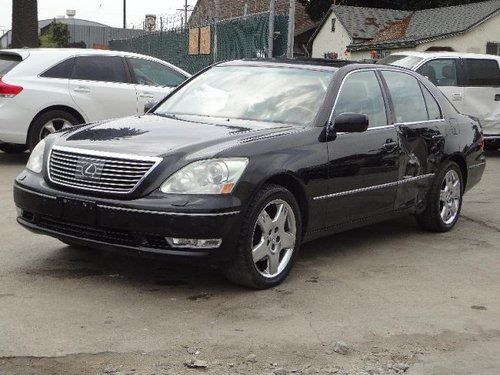 2005 lexus ls 430 sedan damaged salvage runs! cooling good loaded navigation!!