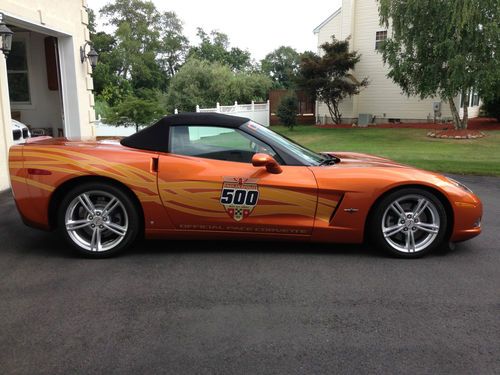 2007 chevrolet corvete indy pace car edition *** atomic orange * 15k miles!!