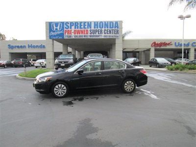 2010 honda accord sedan, clean carfax, available financing, low miles, black