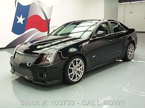 2010 cadillac cts-v sedan auto pano roof nav recaro 60k texas direct auto