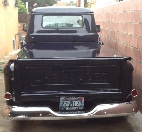 57 Chevy Truck Long bed, Navy Blue with Chrome, US $15,000.00, image 2